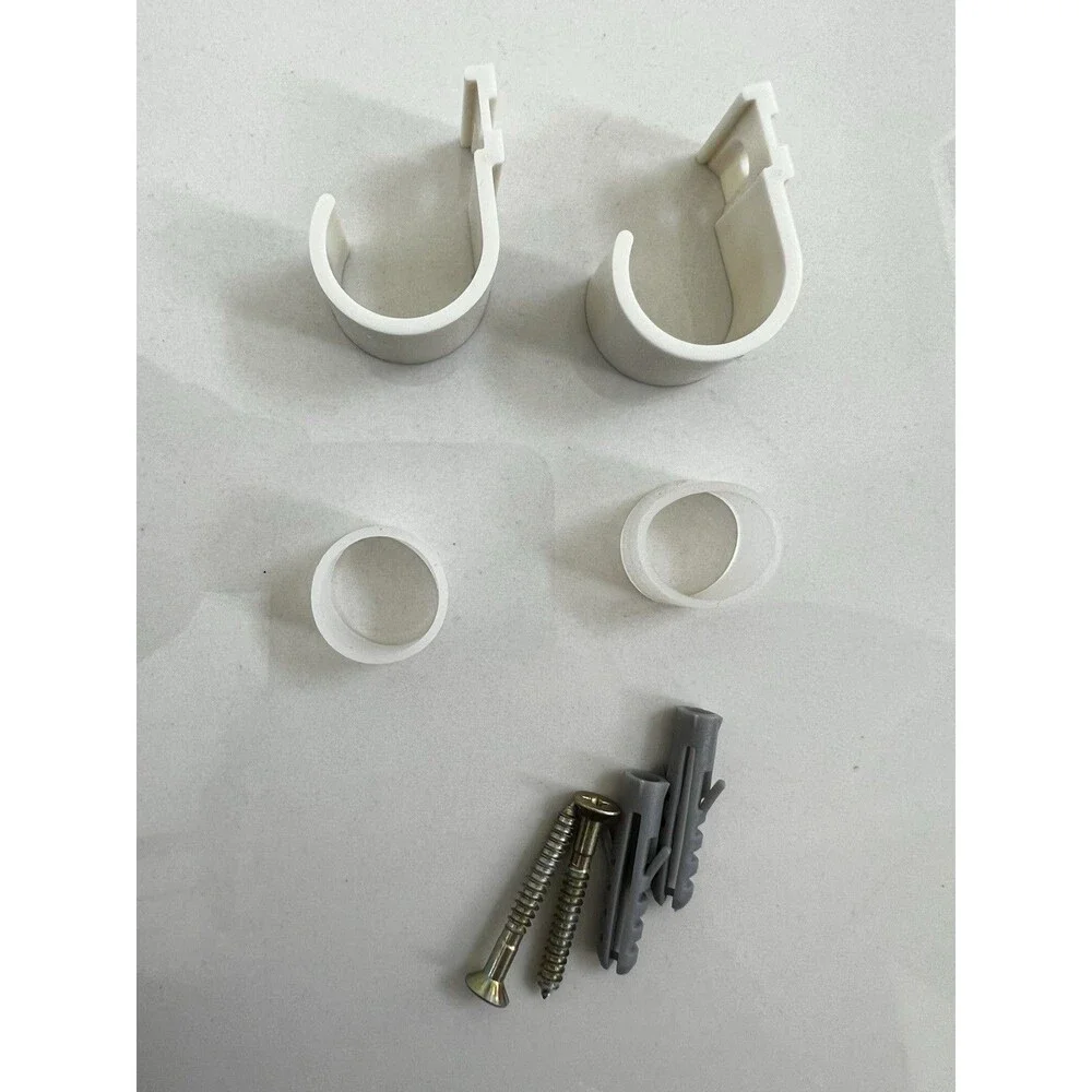 Set of 2 somfy Re-loadable 12 v Battery Wand WALL MOUNT CLIPS screws #9013263